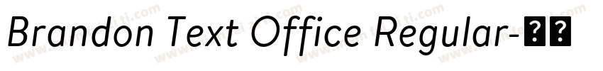 Brandon Text Office Regular字体转换